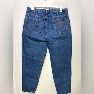 Carhartt Jeans barrel leg tapered Cotton work Wear outdoor Original men 40/32